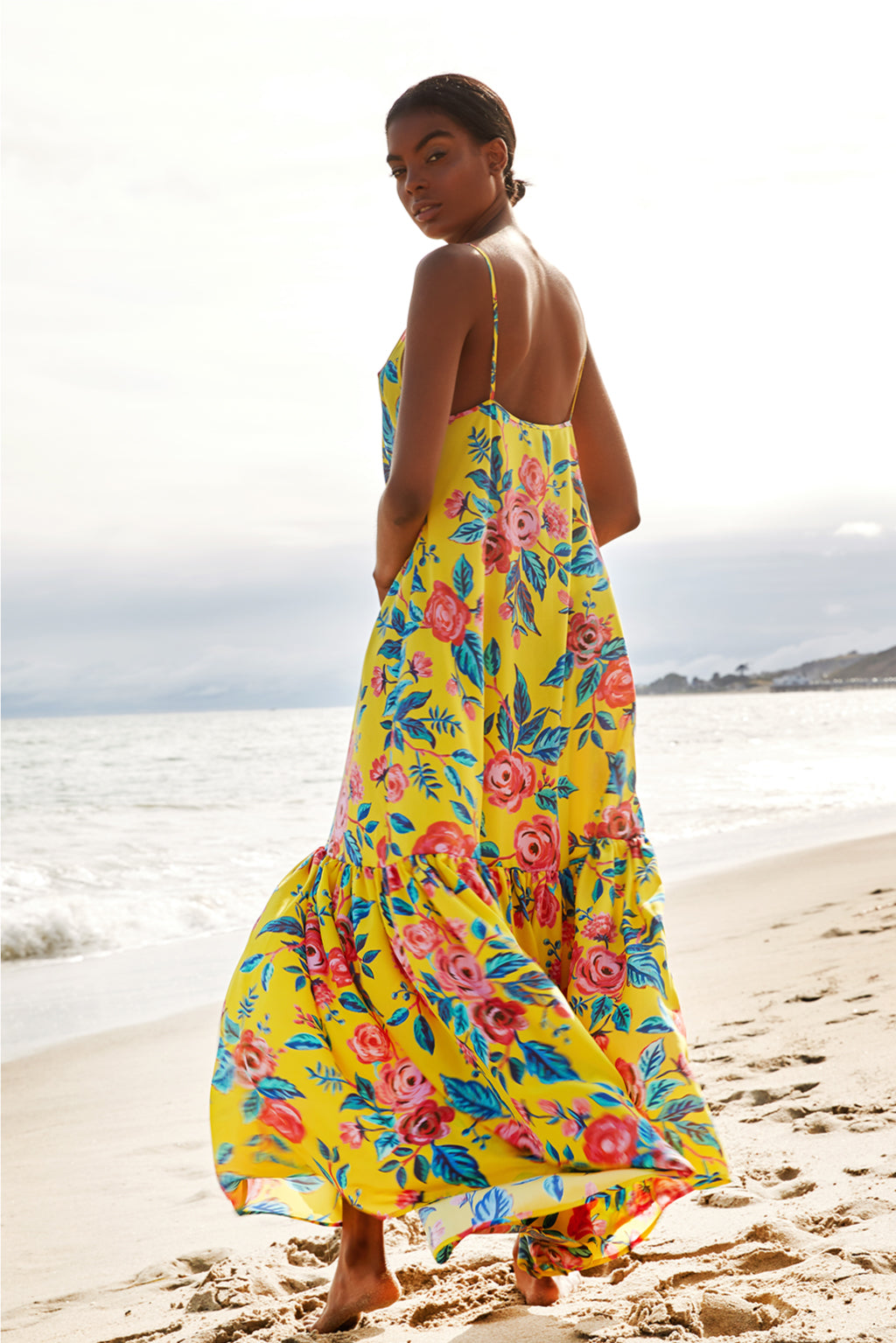 elke maxi dress Meshki - Elke Slinky V Neck Maxi Dress - Cobalt